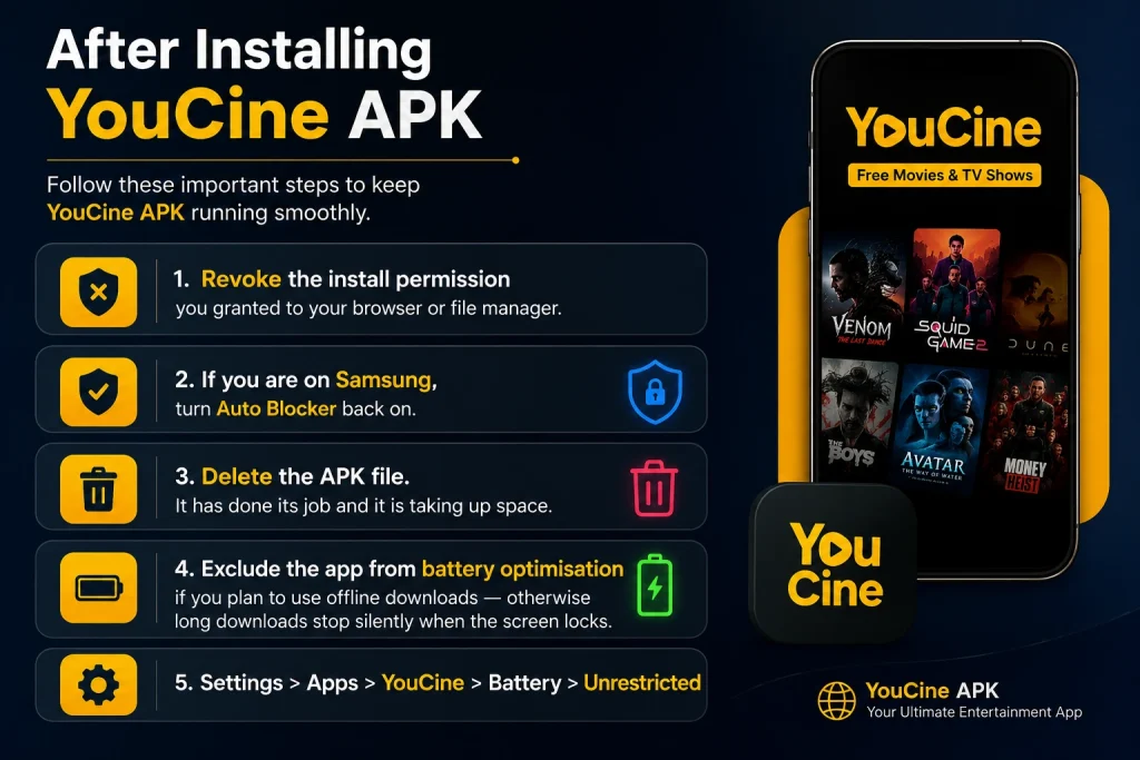 How to Install and Use YouCine on Phone: Full Android Guide 1 youcine on phone